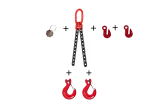 Zawiesie łańcuchowe 2-cięgnowe 2,8t z hakiem widełkowym L-4m 