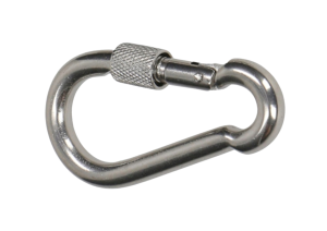 Karabińczyk DIN 5299 A z zabezpieczeniem ocynkowany do 80kg