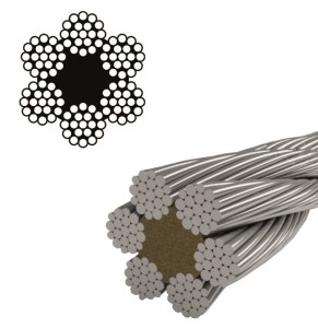 Lina Stalowa Ocynkowana 6x19M-FC - 12 mm PN-EN 12385-4 - 1 metr