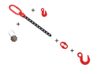 Zawiesie łańcuchowe 1-cięgnowe 8t z hakiem kontenerowym 4,5 m